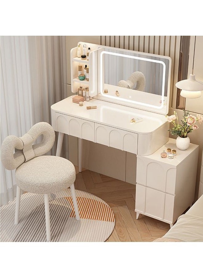 NKX Multifunctional Makeup Vanity Dressing Table with Drawers and Chair 100 CM  - Image 1