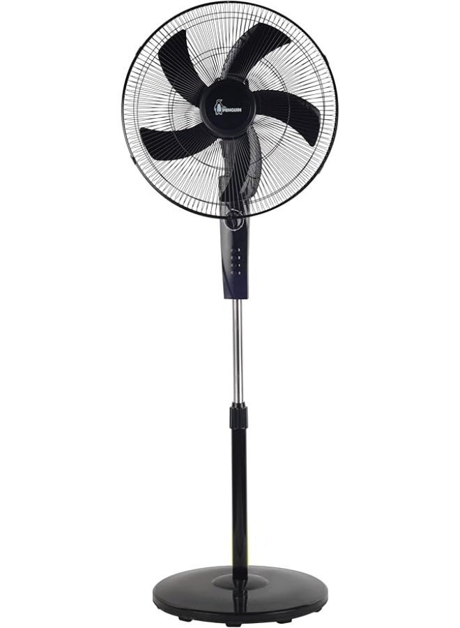 بنجوين Cool spin stand fan 5 blades 18 inch black 75 watt, Turbo Copper Motor 75 W Cool spin Multicolour - Image 1