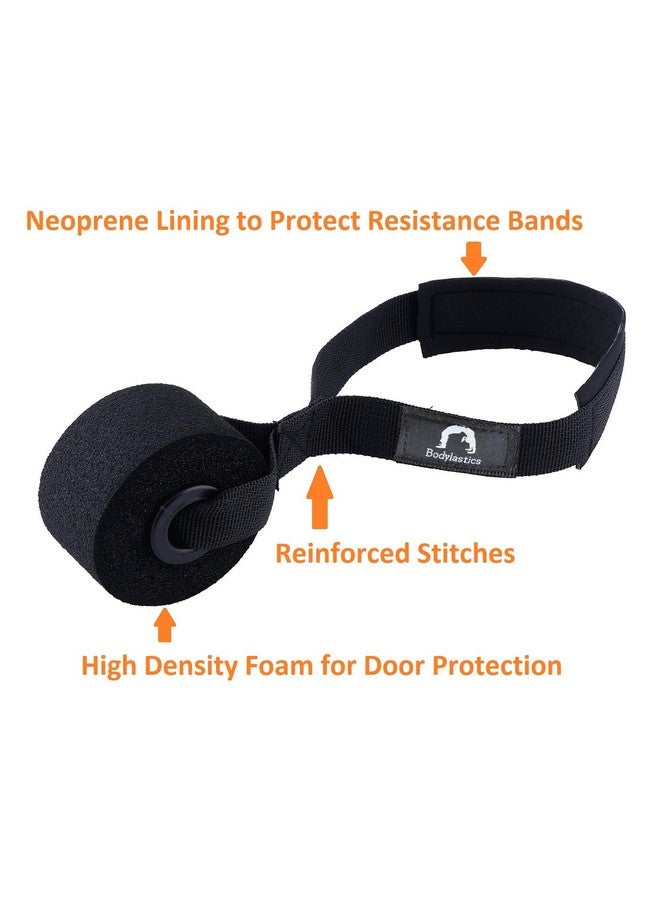 Bodylastics مرساة باب Bodylastics لتمارين حزام المقاومة مع بطانة نيون، عجلة فوم عالية الكثافة كبيرة لحماية الباب - Image 2
