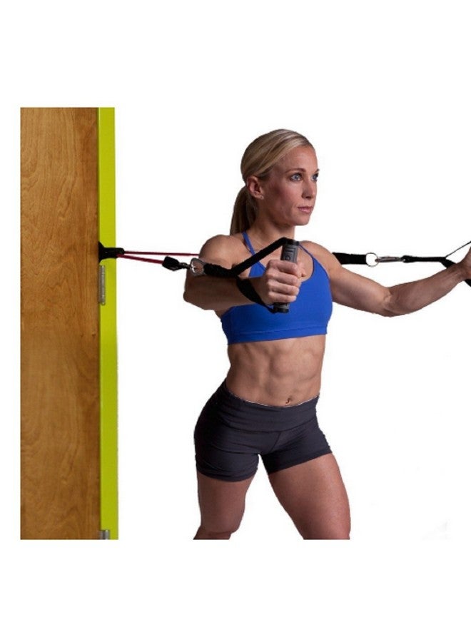 Bodylastics مرساة باب Bodylastics لتمارين حزام المقاومة مع بطانة نيون، عجلة فوم عالية الكثافة كبيرة لحماية الباب - Image 3