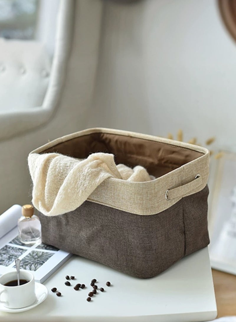 Foldable Storage baskets Underwear Storage Box Brown 37.5x26x22.5cm  - Image 3