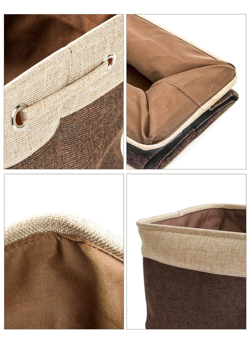 Foldable Storage baskets Underwear Storage Box Brown 37.5x26x22.5cm  - Image 5