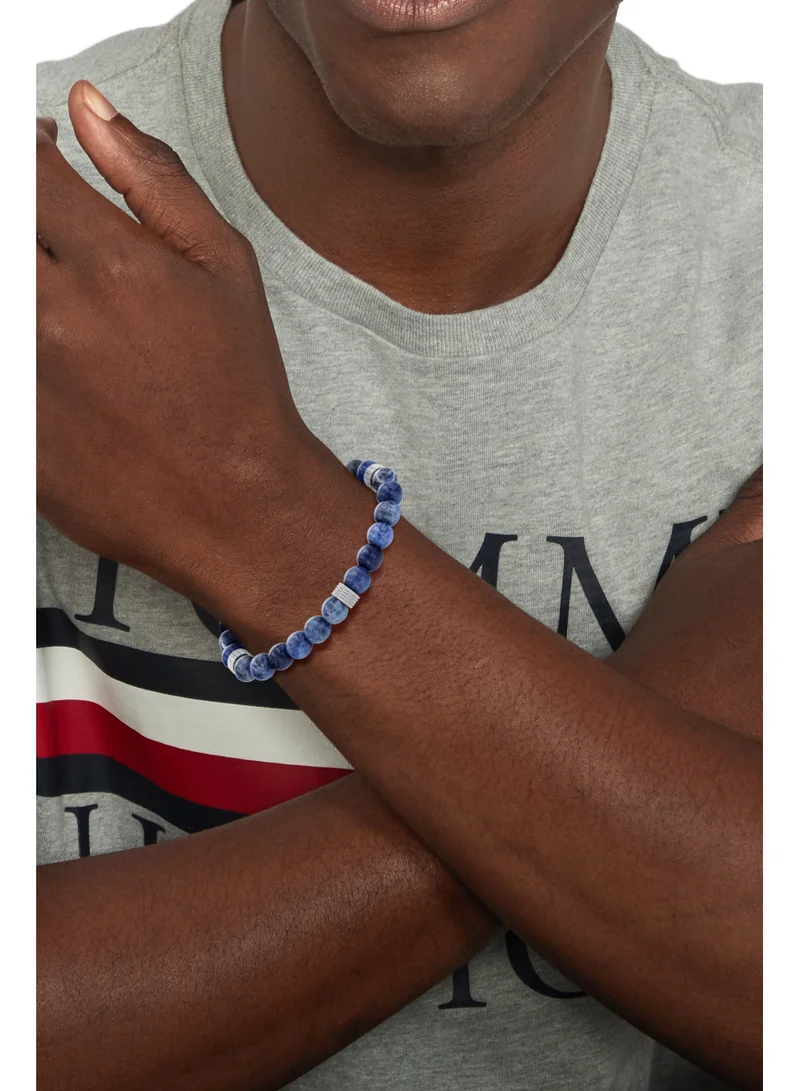 تومي هيلفيغر Tommy Hilfiger Men's Multicolor Stone Bracelet - 2790436