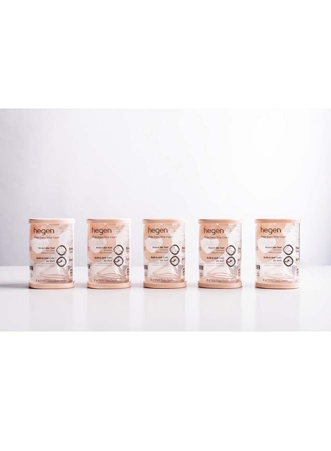 hegen Baby Bottle Teat, Extra Slow Flow- Breast-Like for a Natural Latch & Anti-Colic Design with Asymmetrical Teat for upright feeding, Soft Silicone, Pack of 2, 0+ Months - Image 4