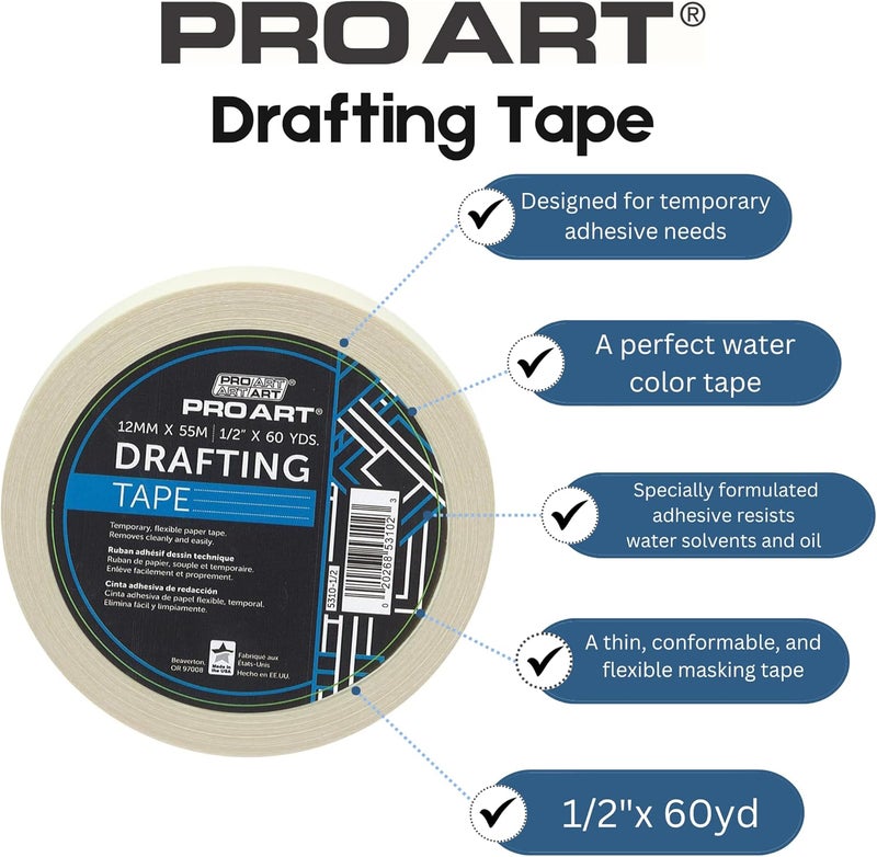 PROART Tape Drafting .5"x 60yd - Image 2