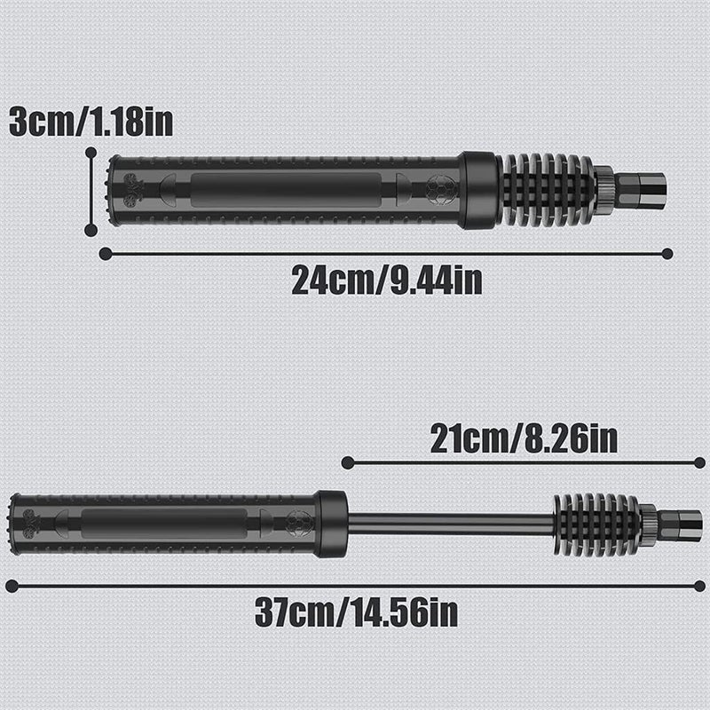 Luckam Portable Air Pump - Inflator for Sports Balls, Inflatables & More with Needle Valve Adapter, Ideal for Football, Basketball, Volleyball, and Swim Toys, Black - Image 4