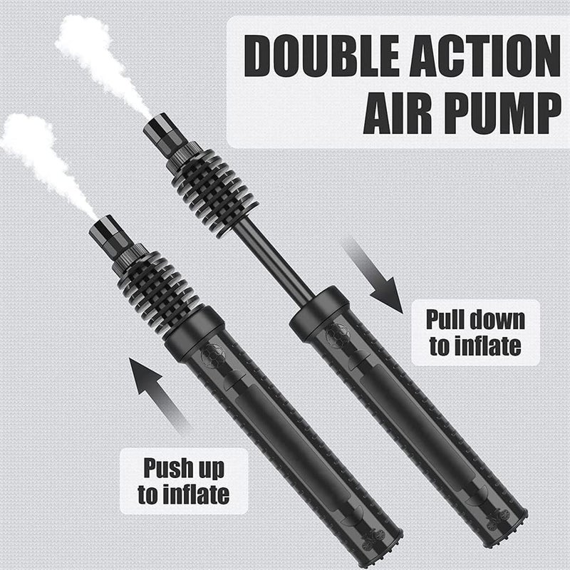 Luckam Portable Air Pump - Inflator for Sports Balls, Inflatables & More with Needle Valve Adapter, Ideal for Football, Basketball, Volleyball, and Swim Toys, Black - Image 2