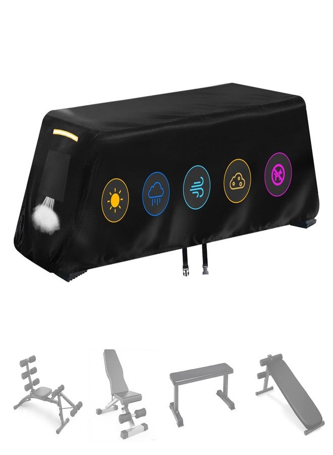 GRABADO Weight Bench Cover, Heavy Duty 420D Oxford Exercise Workout Bench Cover Waterproof Outdoor，Home Gym All-weather Protective Covers Fit for Sit-up Board Flat Lifting Benches and Fitness Equipment Indoor - Image 1