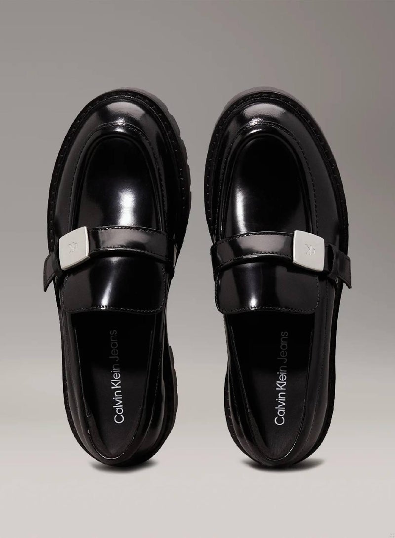 Calvin Klein Jeans Leather Platform Loafers - Image 3