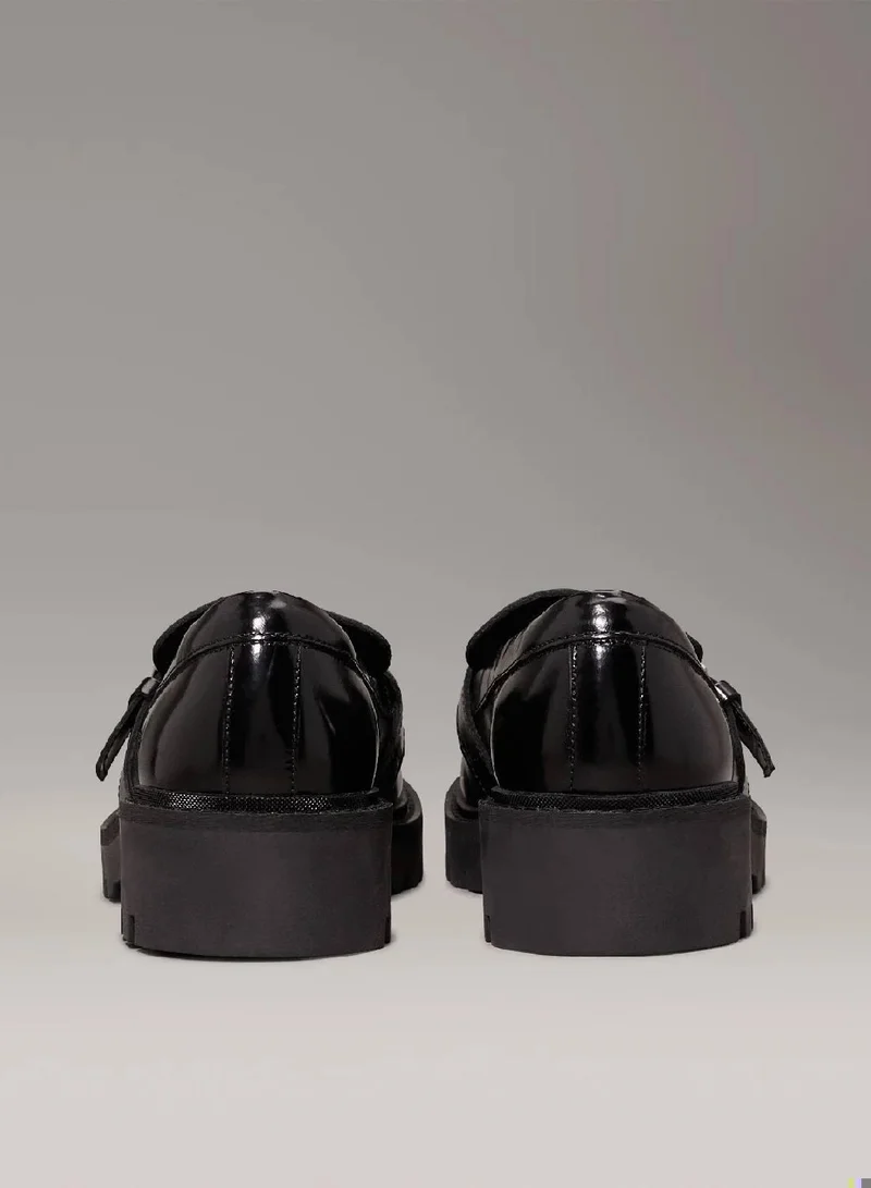 Calvin Klein Jeans Leather Platform Loafers