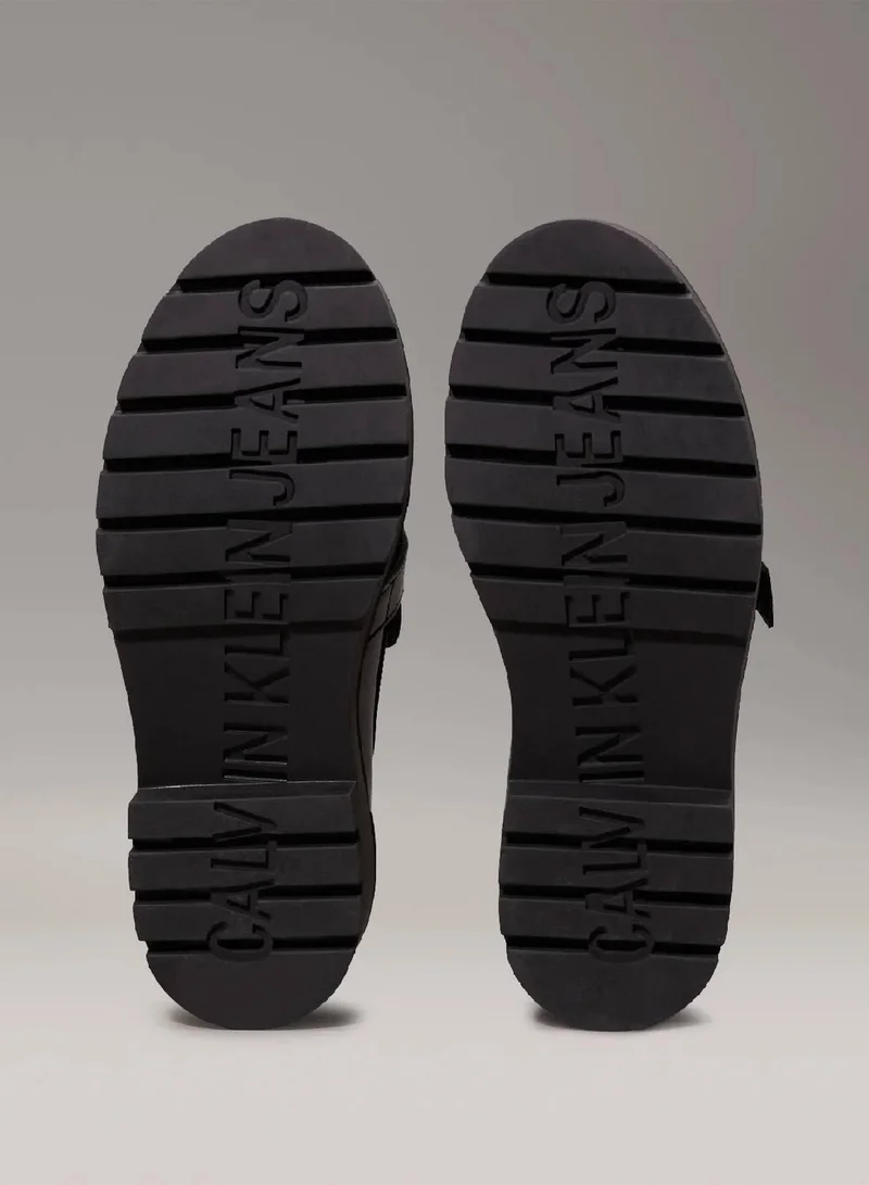 Calvin Klein Jeans Leather Platform Loafers