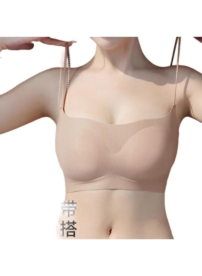 GUJIN Women'S Seamless Push-Up Bra With Thin Straps For Small Chest In Summer - Image 1