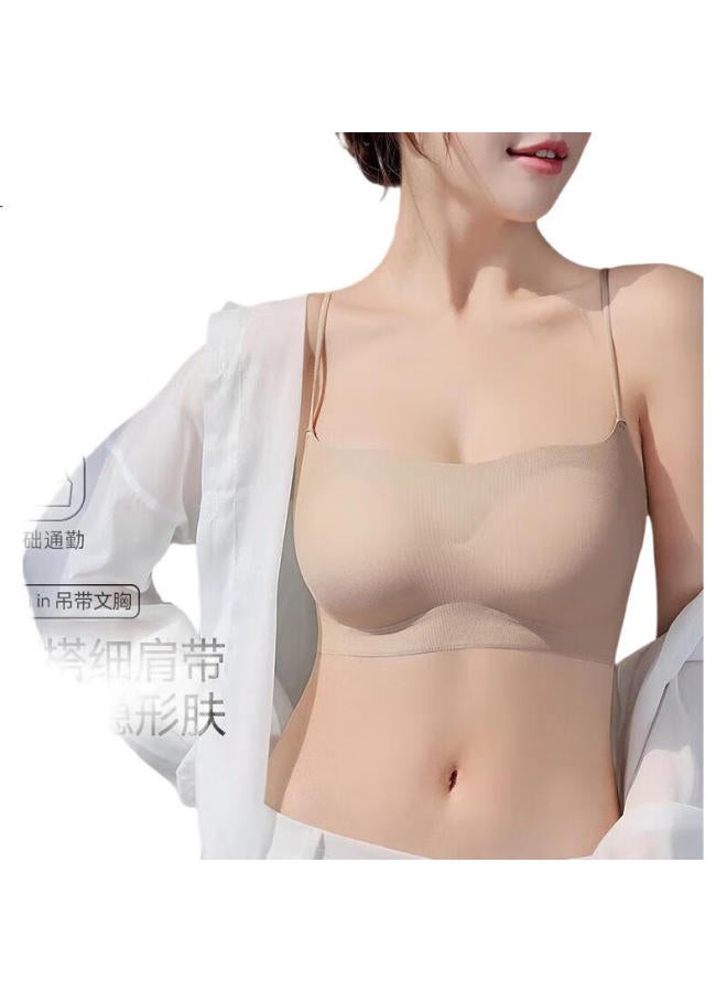 GUJIN Women'S Seamless Push-Up Bra With Thin Straps For Small Chest In Summer - Image 2