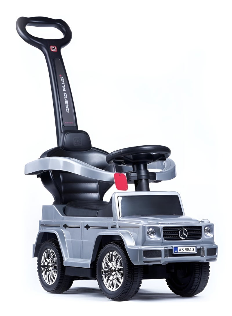 تيك تويز عربية أطفال شكل مرسيدس بدفع يدوي ومقبض تحكم – تصميم أنيق ومتين