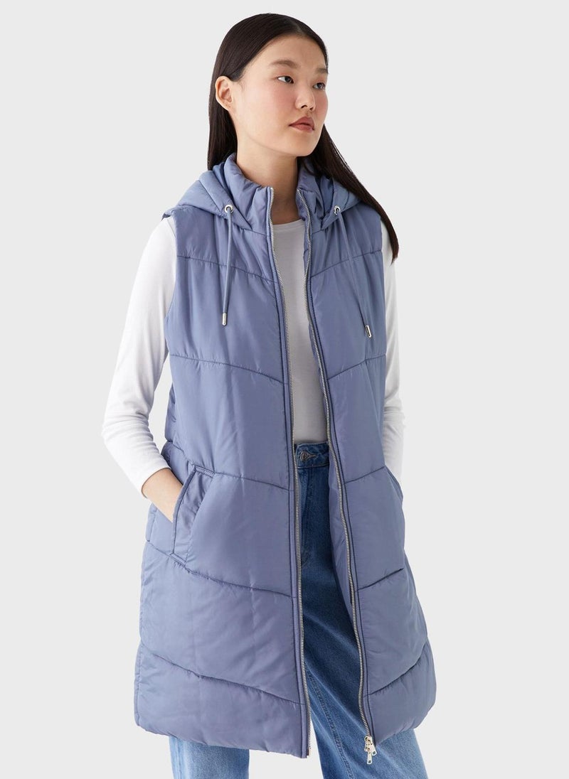 LC WAIKIKI - Zip Drawstring Detail Vest - Image 1
