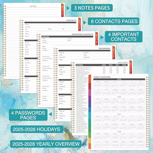 MaaIbok 3 Year Monthly Planner 2025-2028, JUL 2025 - JUN 2028, Calendar With 36 Monthly Tabs, Notes Pages, Inner Pocket, Great for Long-Term Planning - Image 5
