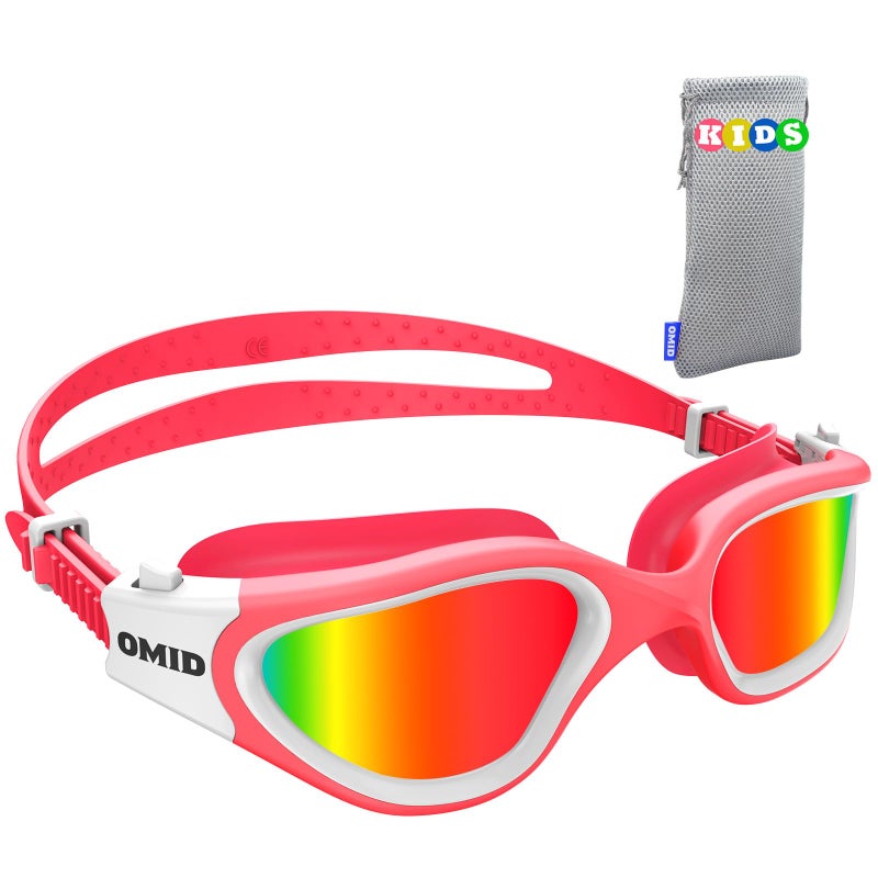 OMID Kids Swim Goggles P2mini Polarized Swimming Goggles Comfortable for Age 614