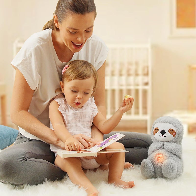 ianul Breathing Stuffed Animal,Soothing Stuffed Animal for Anxiety Relief with Realistic Breathing Motion, Calming Music, Gentle Lights,Machine Washable,Ideal for Baby Adult and Relaxation(Sloth) - Image 5
