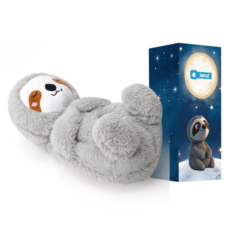 ianul Breathing Stuffed Animal,Soothing Stuffed Animal for Anxiety Relief with Realistic Breathing Motion, Calming Music, Gentle Lights,Machine Washable,Ideal for Baby Adult and Relaxation(Sloth) - Image 1
