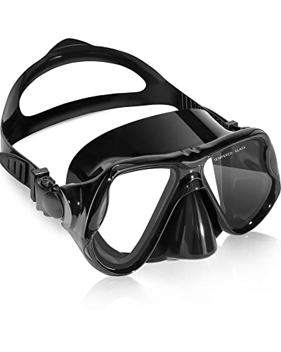 Keary Goggles Swimming Adult Mask Swim Goggles for Men Women Teens Adult Youth 180 Wide View Soft Silicone Skirt Clear No Leak AntiFog Swim Goggles with Nose Cover Pool Underwater Water Mask Glasses - Image 1