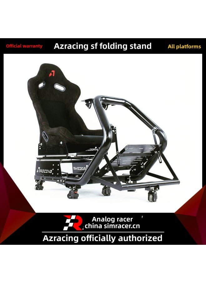 ماركة غير محددة Gao Xiang GAOX/RANGSF حامل سباقات محاكاة قابل للطي G29/T300/FANATEC/speed Magic-Product اللون: Azracing Carpet (مجموعة الشحن)  - Image 2