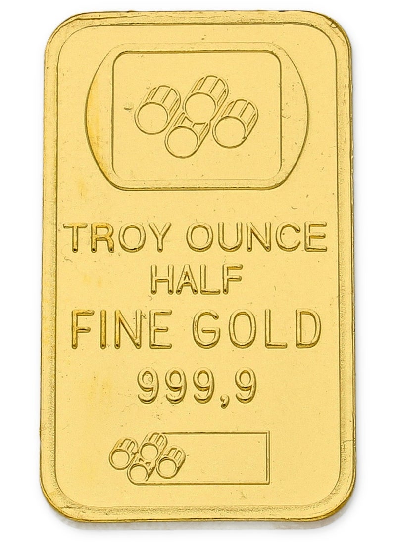 FK Jewellers - Dubai 0.5 Ounce Gold Bar 999.9 Purity - Image 1