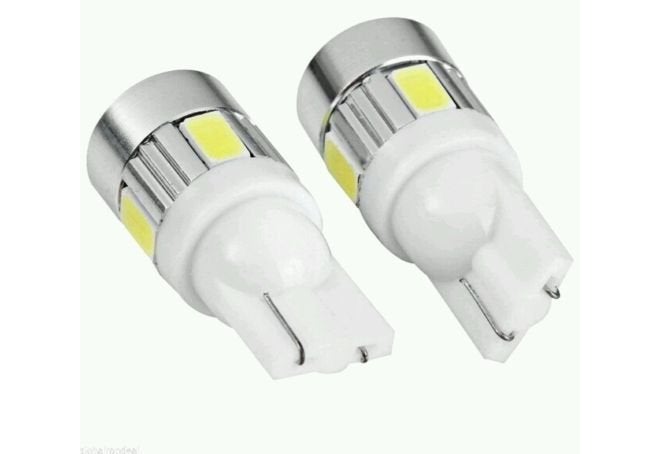Guance مصباح LED بارك T10 للسيارة مع عدسة بروجيكتور 6 LED / مصباح لوحة الأرقام لسيارة ماروتي سوزوكي سكروس 2020 (مجموعة من 2 قطعة) - Image 1