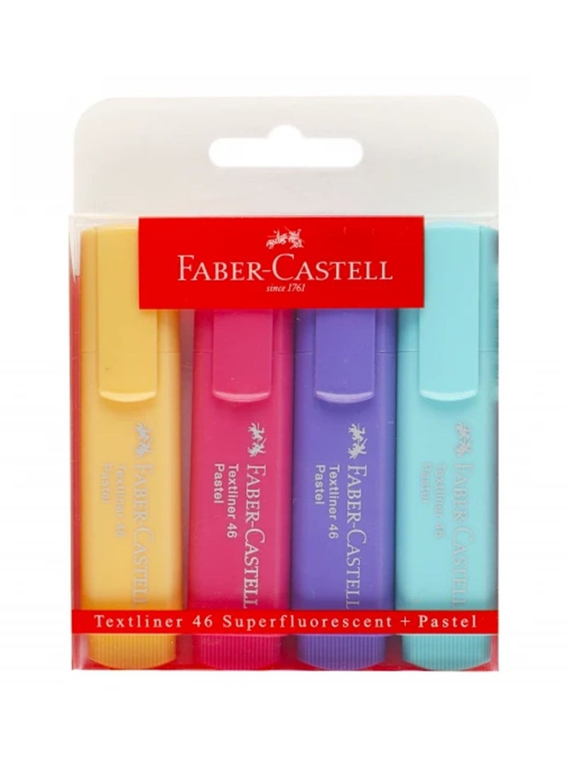 4-Piece Highlighter Set Multicolour