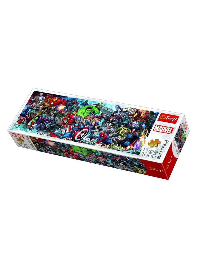 Trefl Marvel Avengers Panorama 1000 Piece Jigsaw Puzzles for Adults & Children Aged 12+ Marvel Universe Wide Panoramic Puzzle