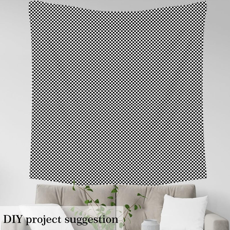 Feelyou Checkered Printed Fabric by The Yard Grid Flannel Fabric Soft for Upholstery Home Decor, Sofa, Chair, Cushion ProjectsPlaid Decor for DIY Sewing Craft Projects, Not Stretchy 3 Yards - Image 2
