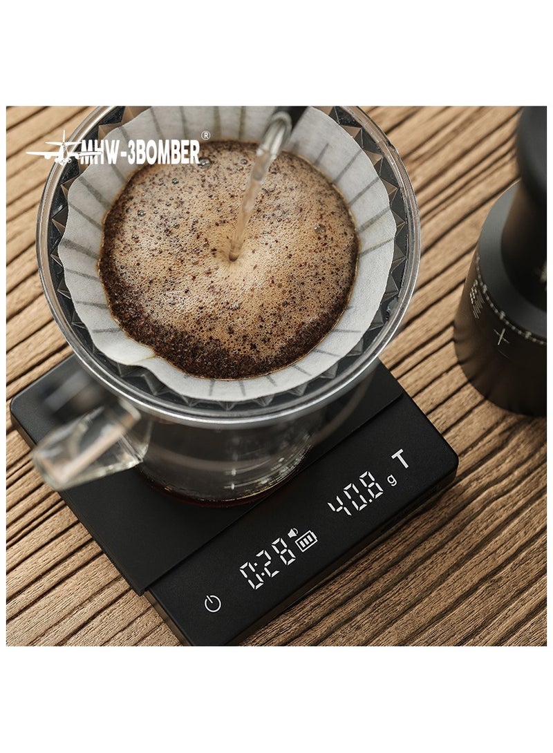 ام اتش دابيلو - ثري بومبار ميزان قهوة رقمي قابل لإعادة الشحن 2.0 مع مؤقت - Image 4