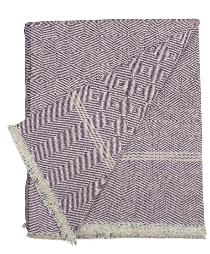 Arvore Bunkaar Plain Pure Handloom Khes - 100% Desi Thick and Heavy Cotton Khes/Summer Blanket/Chadar/Yoga Blanket (Wine) - Image 1