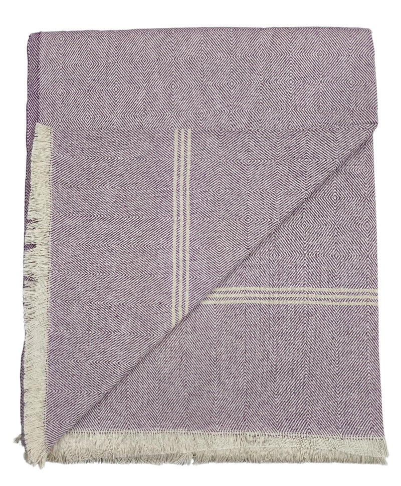 Arvore Bunkaar Plain Pure Handloom Khes - 100% Desi Thick and Heavy Cotton Khes/Summer Blanket/Chadar/Yoga Blanket (Wine) - Image 4