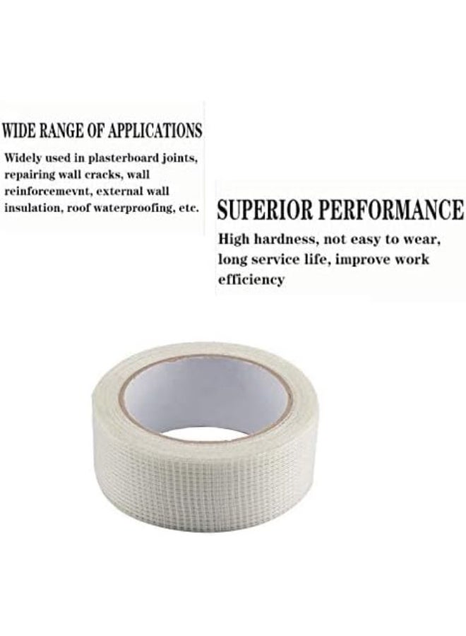 Royal Apex 50Mm X 90Mtr Long Plasterboard Mesh Joint Scrim Drywall Fibre Glass Self Adhesive Wall Hole Or Crack Repair Gypsum Board Joint Tape  - Image 2