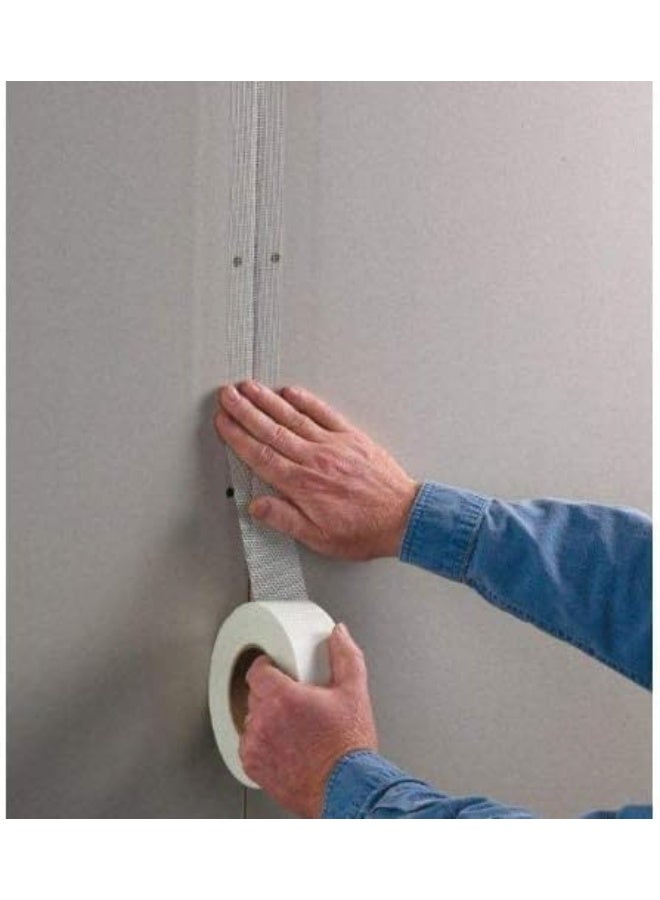 Royal Apex 50Mm X 90Mtr Long Plasterboard Mesh Joint Scrim Drywall Fibre Glass Self Adhesive Wall Hole Or Crack Repair Gypsum Board Joint Tape  - Image 3