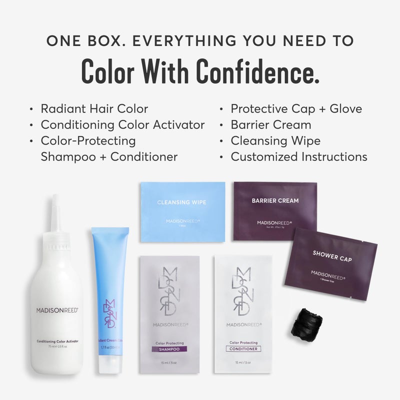 Madison Reed Radiant Hair Color Kit - 10NGV Light Golden Blonde (Amalfi Blonde), Dimensional Gray Hair Blending Permanent Hair Dye, PPD-Free & Ammonia-Free, 2 Pack - Image 3