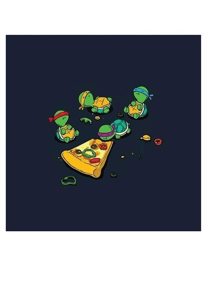 RYN Ninja Turtles Printed Wall Art Blue/Yellow/Green 30x30cm - Image 2