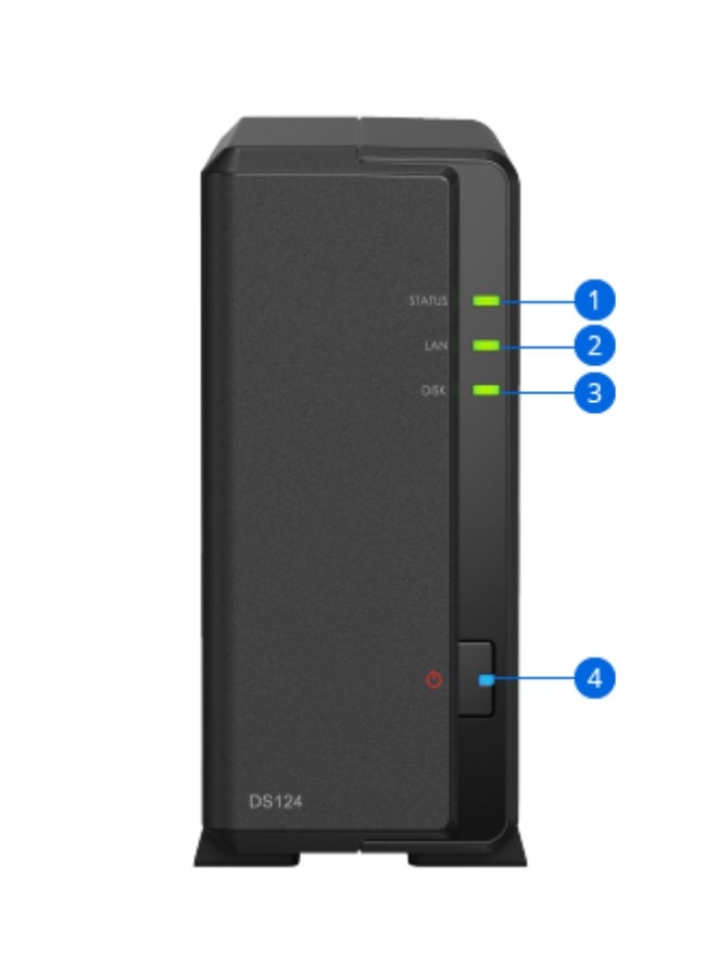 سينولوجي محطة الأقراص Synology 124 Realtek RTD1619B 1GB 1 bay - Image 4