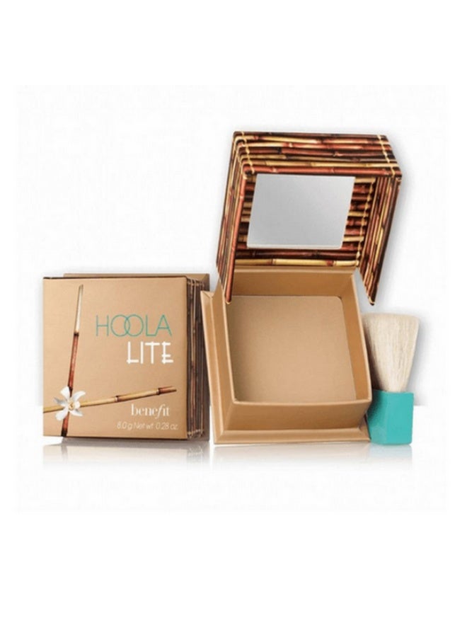 Benefit Hoola Lite Matte Bronzer Beige Natural Matte Bronzing Powder with Mirror and  Brush 8g - Image 2