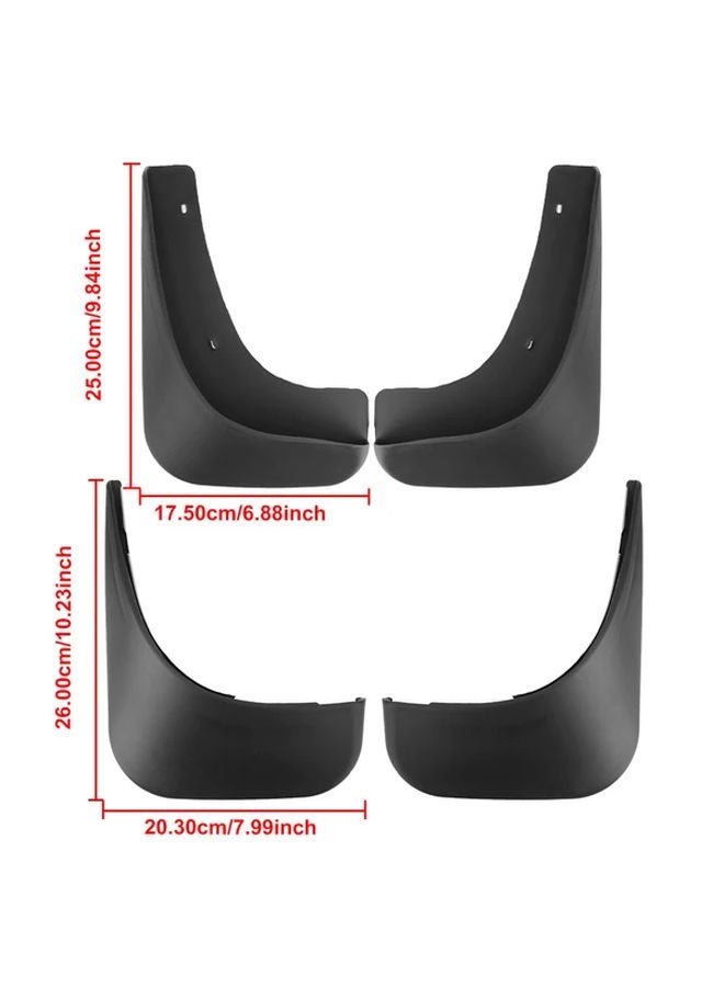 VW Touran Caddy Splash Guards 4pcs Set Front Rear Mud Flaps Tire Fender - Image 3