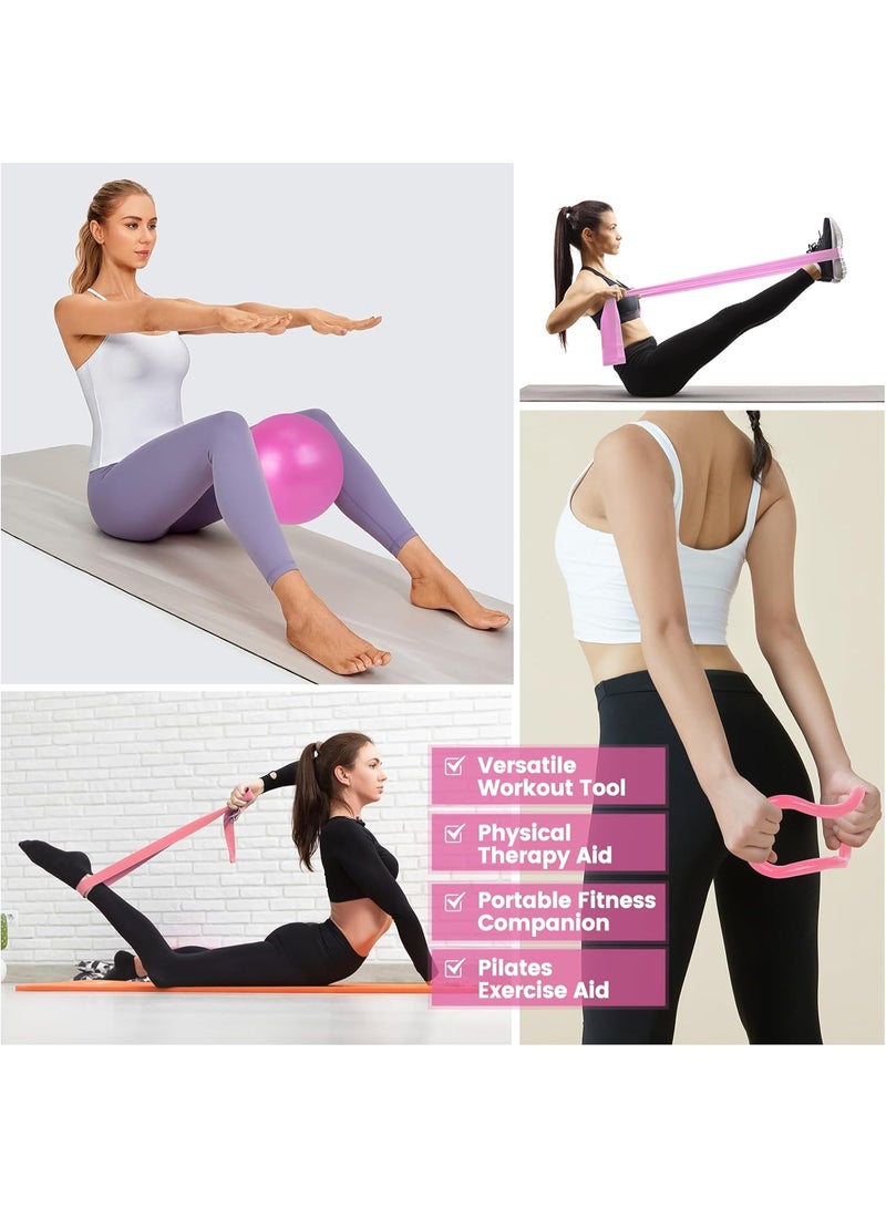 COYO Home Pilates Essentials Kit for Women, Pilates Equipment Set with Yoga Ball, Resistance Band, Pilates Bands & Accessories, Pilates Ring and Ball Set for Beginners Home Workouts - Image 4