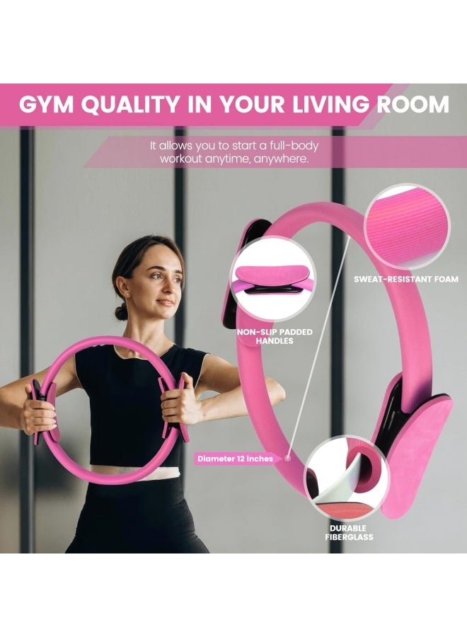 COYO Home Pilates Essentials Kit for Women, Pilates Equipment Set with Yoga Ball, Resistance Band, Pilates Bands & Accessories, Pilates Ring and Ball Set for Beginners Home Workouts - Image 2