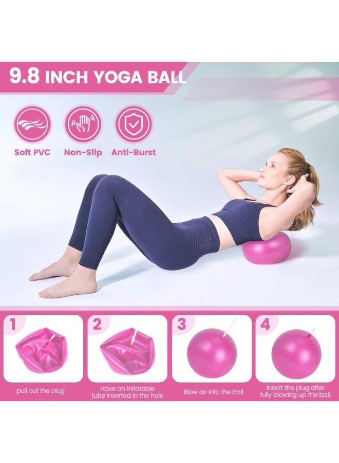COYO Home Pilates Essentials Kit for Women, Pilates Equipment Set with Yoga Ball, Resistance Band, Pilates Bands & Accessories, Pilates Ring and Ball Set for Beginners Home Workouts - Image 5