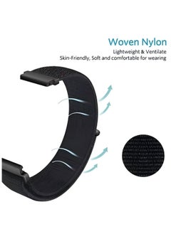 CoomBe Nylon Watchband Replacement Bracelet for Redmi Watch 5 Active/Lite Black  - Image 3