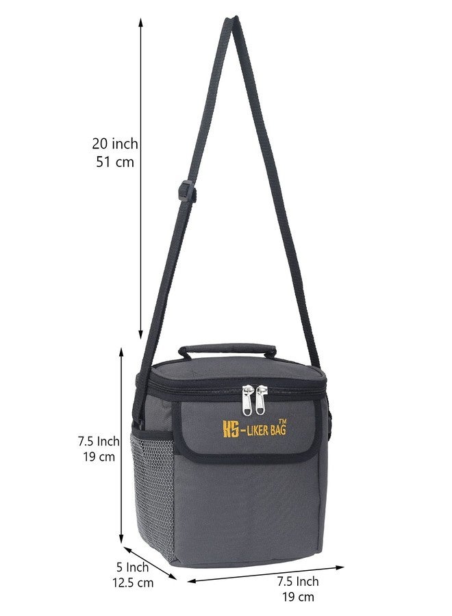 Liker Bag Polyester Washable Lunch Tiffin Box Storage Bag, Leakproof Bag with Handle for School/Office/College/Travel/Picnic for Men Women - Image 2