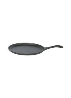 LODGE Seasoned Cast Iron Durable Round Griddle with Handle Black 3.81 x 40.34 x 27 cm L90G3  - Image 2