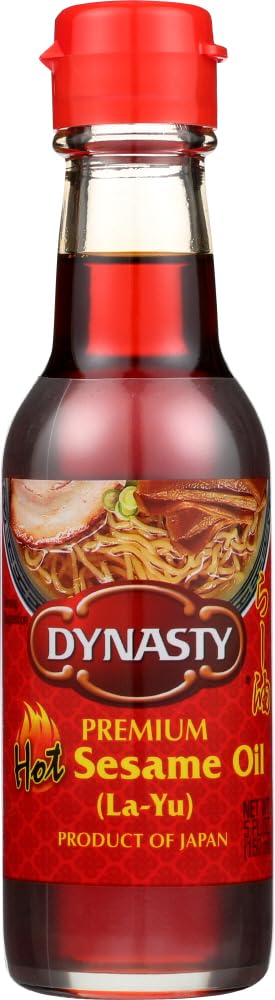 Dynasty' Dynasty Premium Hot Sesame Oil La Yu 5oz Pack of 3