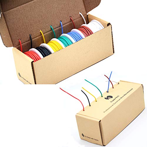 Haerkn 20awg Silicone Electrical Wire Cable 7 Colors (23ft Each) 20 Gauge Hookup Wires kit Stranded Tinned Copper Wire Flexible and Soft for DIY - Image 4