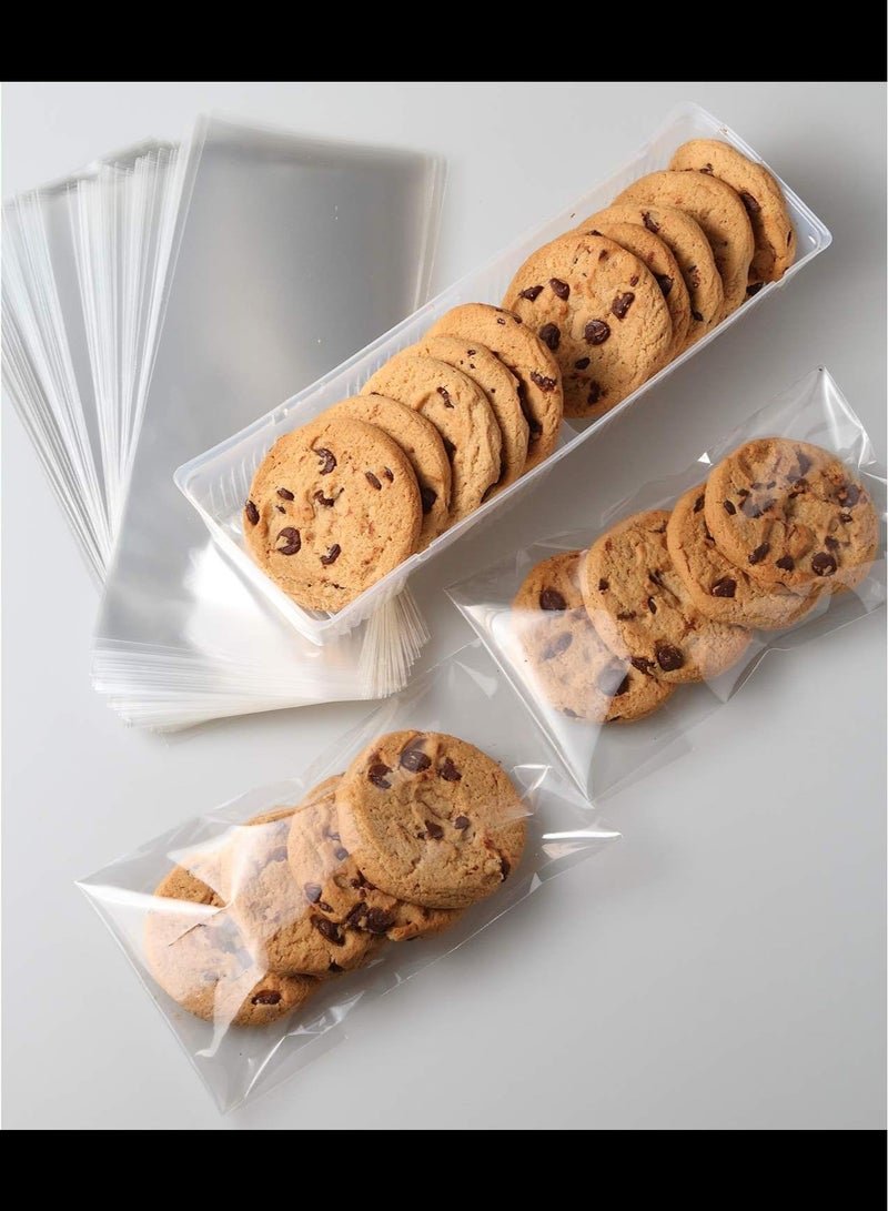 Cellophane Treat Bags, Clear Cellophane Bags 200 Pcs OPP Plastic Treat Bags with 200 Twist Ties for Gift Wrapping,Packaging Candies,Dessert,Bakery, Cookies, Chocolate,Party Favor 13x25 Cm - Image 5