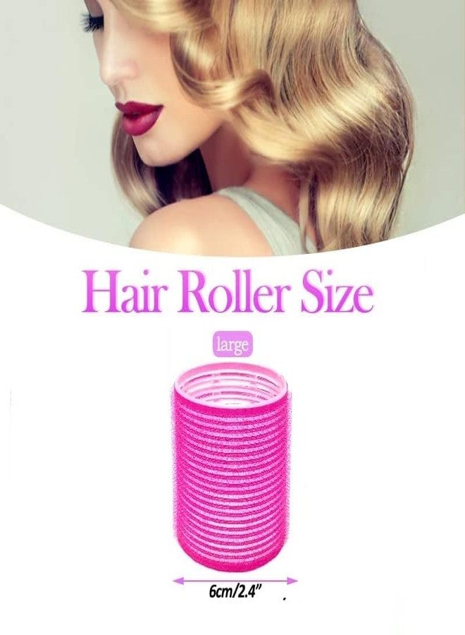 SWEETPEA.Fx�4PCS Hair Rollers For Hair Curling | Self Grip Holding Rollers | for - for Long Medium Short Hair (SVR011)(6 X 6 CM) - Image 2